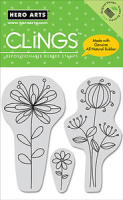 Cling - Curly Flowers