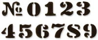 Sizzix Movers & Shaper Magn. Die - Tim Holtz Cargo Stencil Numbers