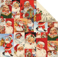Papier Dear Santa - Santa Collage