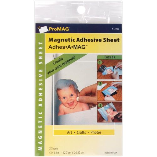 ProMag Adhesive Magnetic Sheets 5"x8"