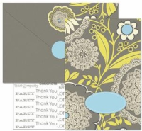 Card Kit Lotus - Grey Lacework