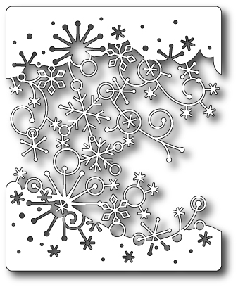 Stanzschablone Swirling Snowflakes