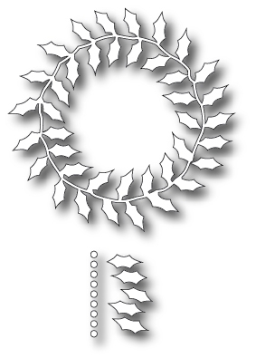 Stanzschablone Fabulous Holly Wreath