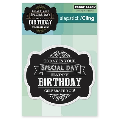 Cling - Chalkboard Birthday
