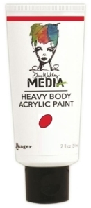 Dina Wakley Media Heavy Body Acrylic Paint - Ruby