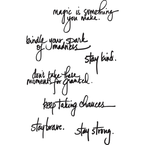 Handwritten Quotes (Cling Set)