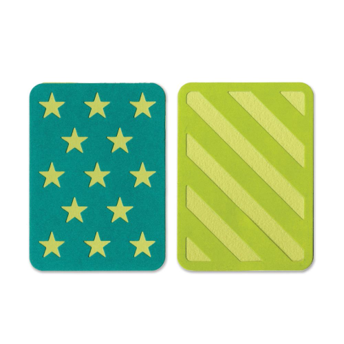 Sizzix Thinlits 3"X4" Cards - Stars/Stripes