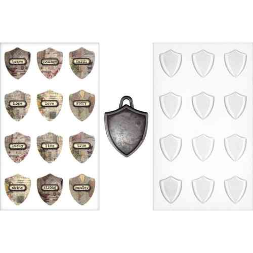 Tim Holtz - Antique Metal Charms Shield