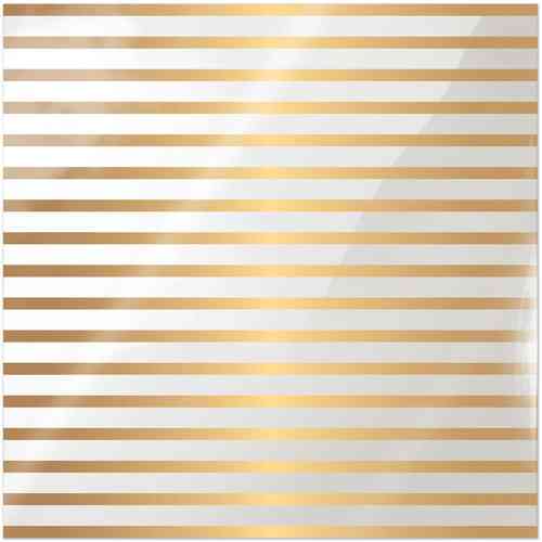 Clearly Posh Acetate Sheet - Stripe with Gold Foil