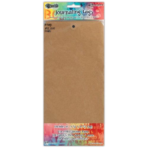 Dylusions Journal Tags - Kraft #12