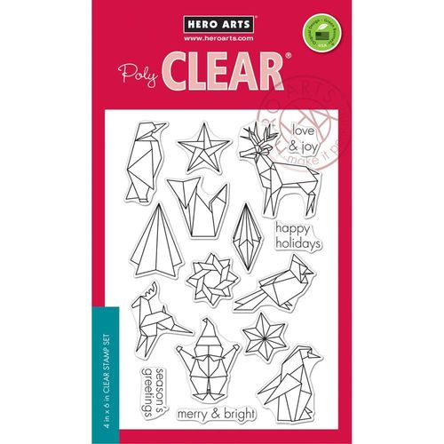 Clear - Origami Happy Holidays