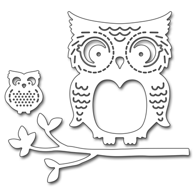 Stanzschablone Mommy & Me Owls
