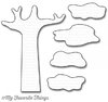Stanzschablone - Safari Tree