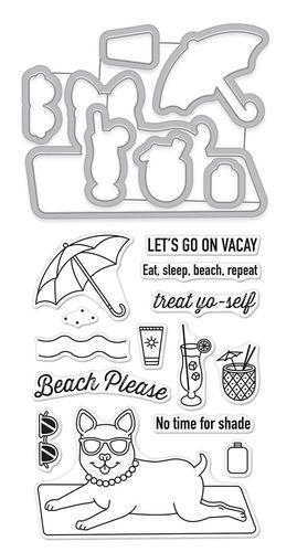 Beach Please Stamp & Cut