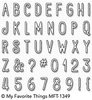 Stanzschablone - Birdie Brown Alphabet & Numbers