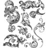 Scrollwork (Cling Set)