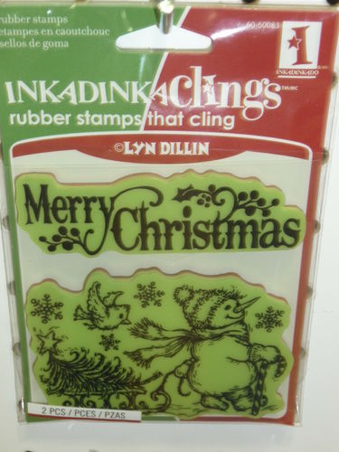 Cling Set - Merry Christmas Snowman