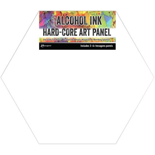 Tim Holtz Alcohol Ink Hard Core Art Panel 4"X4"