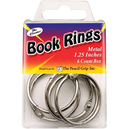 Book Rings 1,25" silver