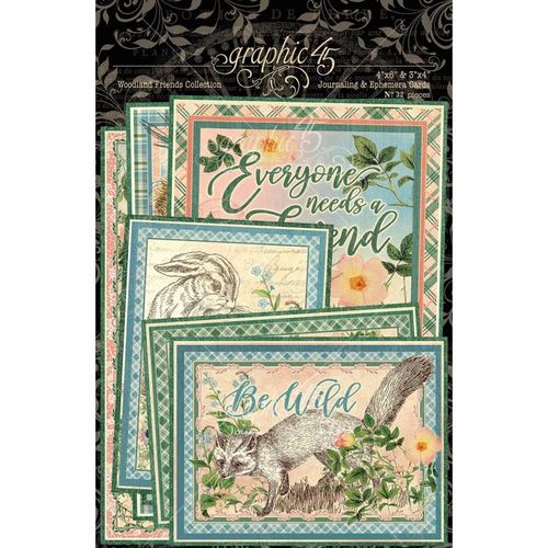 Woodland Friends Ephemera & Journaling Cards