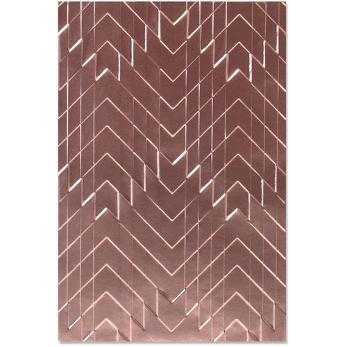 Textured Impressions Embossing Folder - Staggered Chevrons