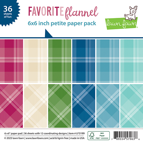 Favorite Flannel Petite Paper Pack 6"X6"