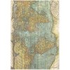 Around the World Rice Paper Sheet A4 - Map