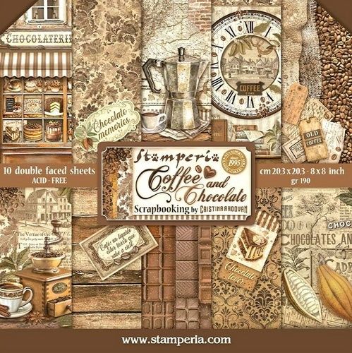 Coffee and Chocolate Paper Pack 8"x8"