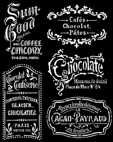 Schablone Coffee and Chocolate - Plates