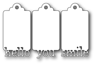 Stanzschablone Greeting Tags
