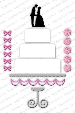 Stanzschablone Wedding Cake