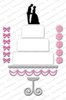 Stanzschablone Wedding Cake
