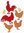 Stanzschablone Roosters and Chickens