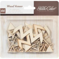 Wood Veneer - Triangle & Diamonds