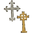 Sizzix Movers & Shaper Magnetic Die - Tim Holtz Mini Ornate Crosses