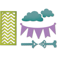 Sizzix Thinlits - Arrows, Chevron, Banners, Clouds