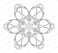 Cling - Vintage Scissors Snowflake