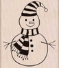Striped Scarf Snowman