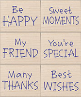 Card Sentiments (Stencil Prints)