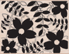 Designblock Flower Outline Leaf Pattern