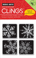 Cling - Four Framed Snowflakes (4)