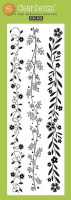 Clear Design Branch and Long Leaves Borders
