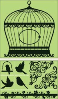 Large Cling - Bird Cage