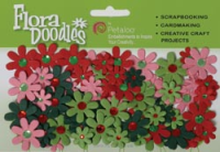 Flora Doodles Red/Pink/Green/Chartreuse