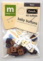 Baby Buttons quadratisch basic