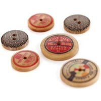 Clippings Wooden Buttons