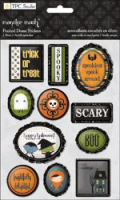 Monster Mash - Phrases & Icons Domed Stickers