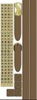 Sticker Belt Monogram brown
