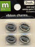 Ribbon Charms Mini Oval 2