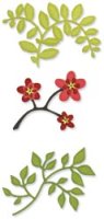 Sizzix Sizzlits Die Set - Flowers, Branches & Leaves
